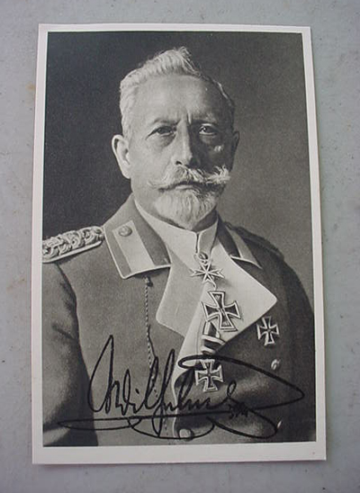 Kaiser Signature Postcard